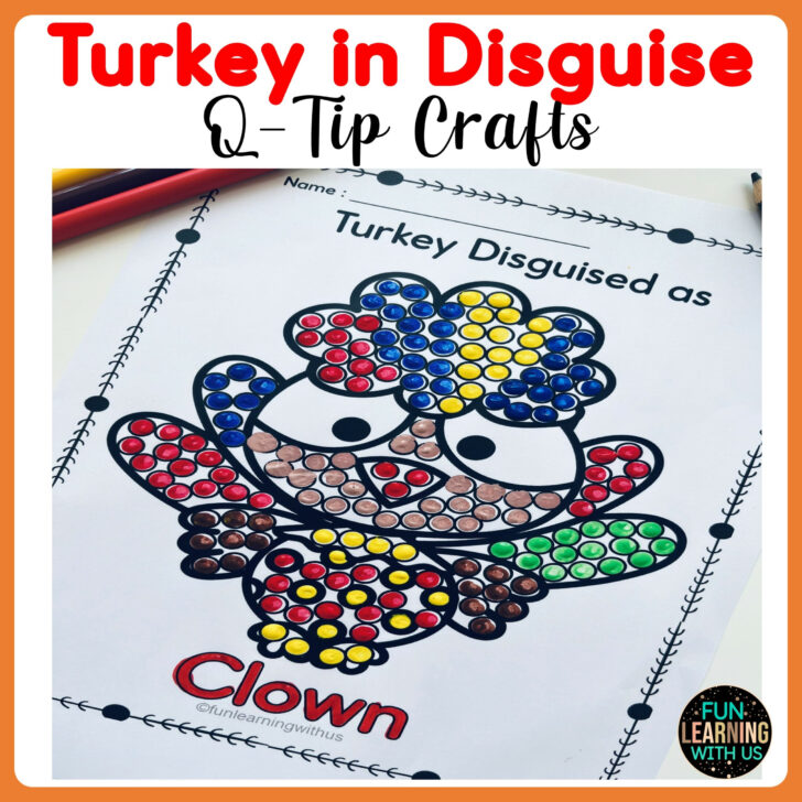 Dot Painting Templates Q Tip Painting Turkey