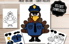 Turkey In Disguise Template – Etsy regarding Disguise Template Printable Police Turkey Disguise