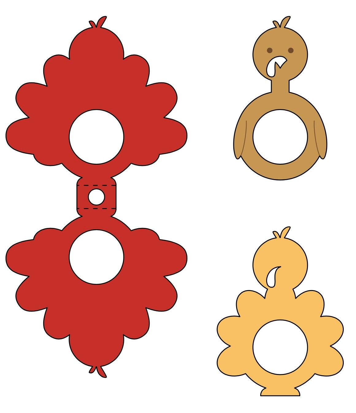 Turkey Lollipop Holder Svg File - Etsy within Turkey Lollipop Holder Template