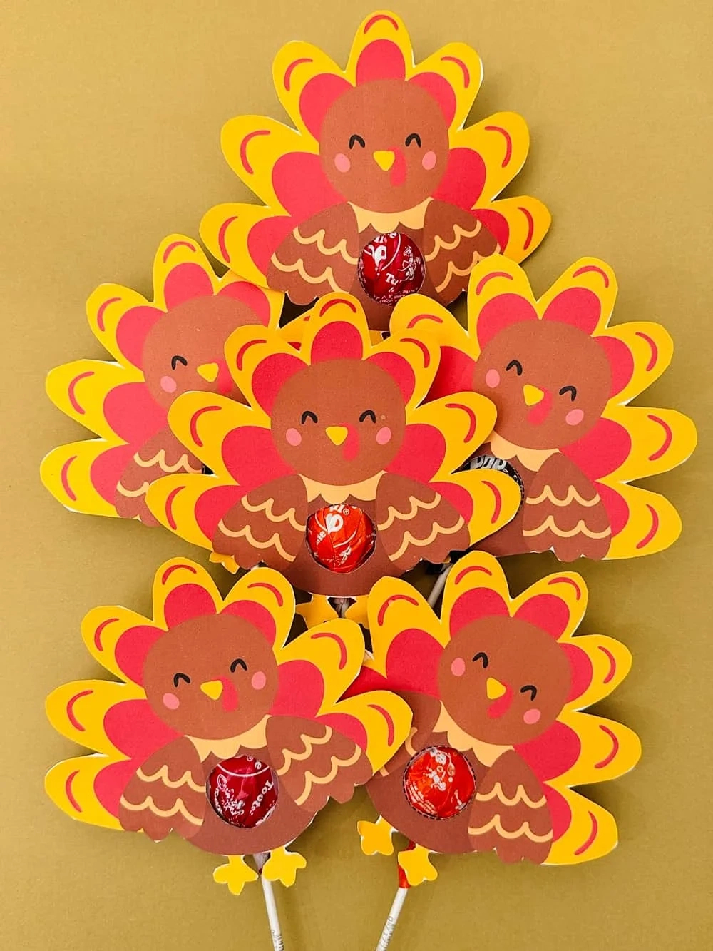 Turkey Lollipops - Cute Thanksiving Treat With Printable with regard to Free Printable Turkey Lollipop Holder Template