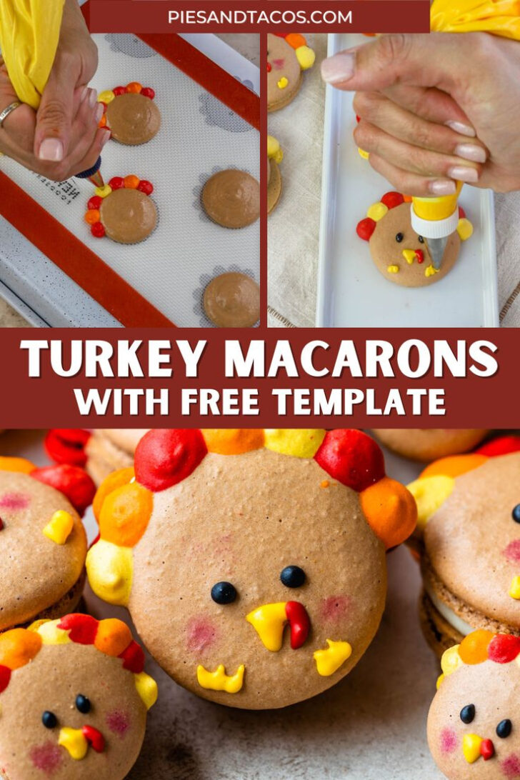 Turkey Macaron Template