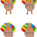 Turkey Name Tags Regarding Turkey Name Tag Template