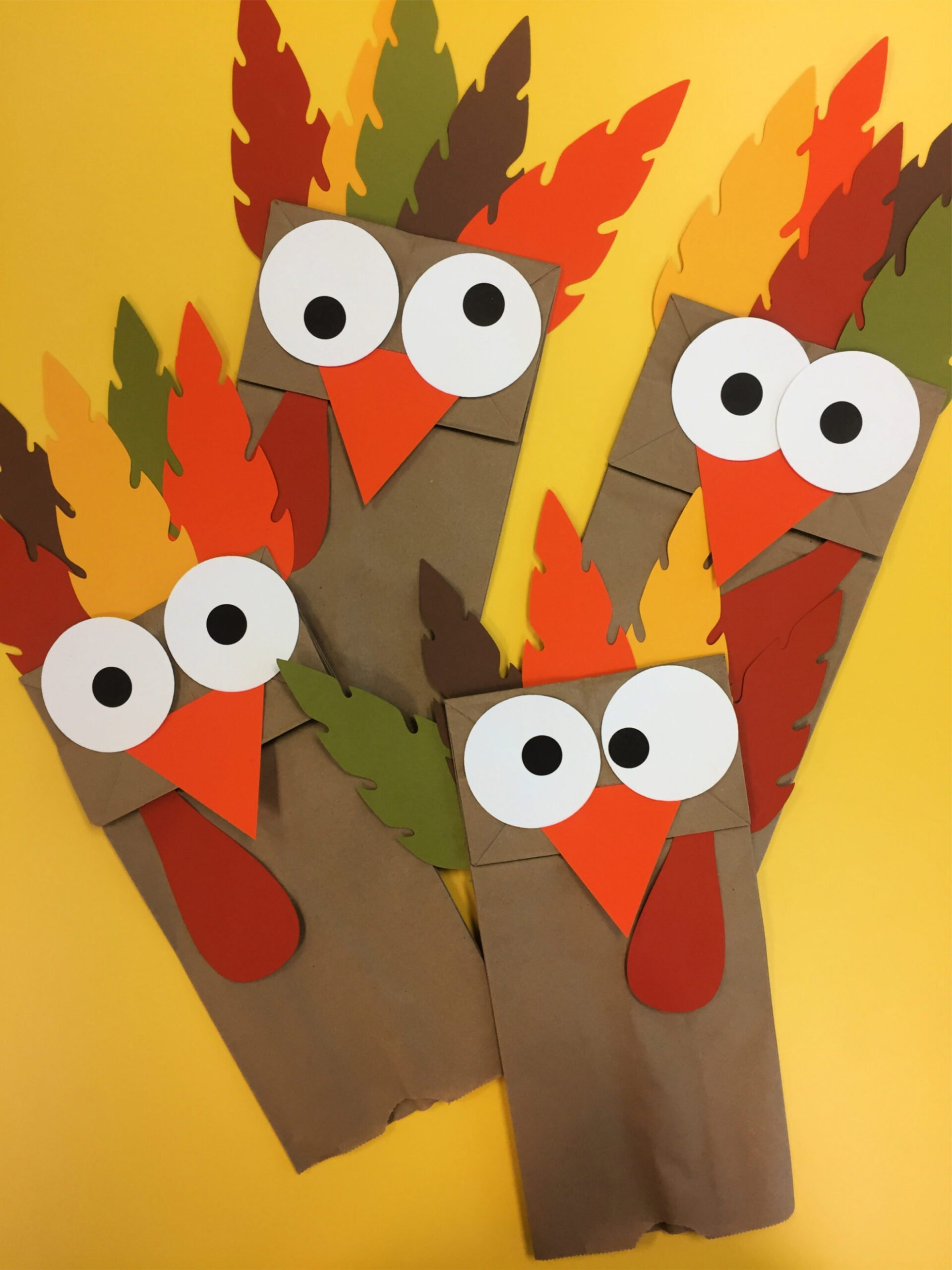 Turkey Paper Bag Puppets - Sew Woodsy throughout Turkey Paper Bag Puppet Templates Free