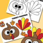 Turkey Pumpkin Craft (Free Printable) With Turkey Pumpkin Template