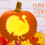 Turkey Pumpkin Stencil, Thanksgiving Printable Pumpkin Stencil Inside Pumpkin Carving Template Turkey