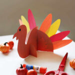 Turkey Template   Childhood Magic Pertaining To Easy 3D Turkey Paper Template