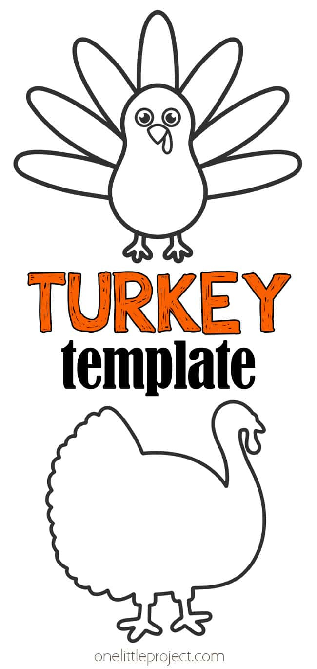 Reproducible Turkey Feather Thankful Template