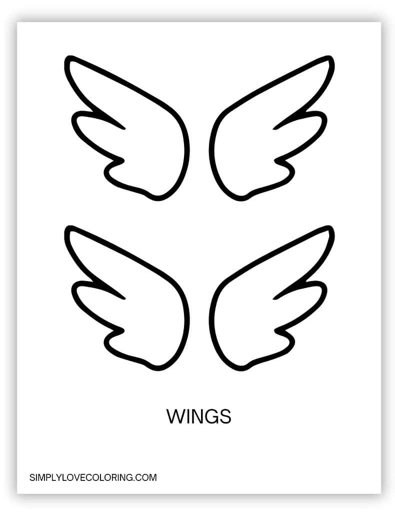 Turkey Templates (Free Pdf Printables) – Simply Love Coloring for Turkey Wings Template