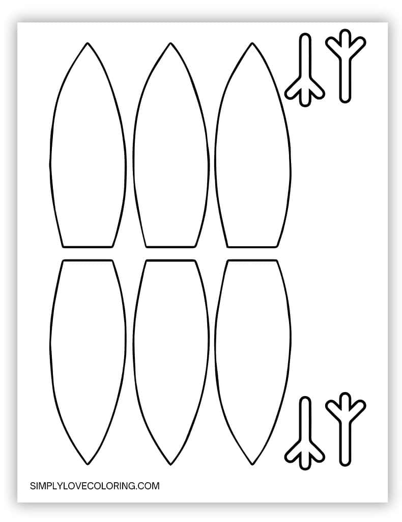 Turkey Templates (Free Pdf Printables) – Simply Love Coloring pertaining to Turkey Feather Printable Template