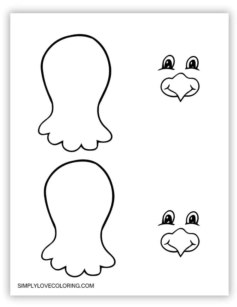 Turkey Templates (Free Pdf Printables) – Simply Love Coloring with regard to Turkey Head Craft Template