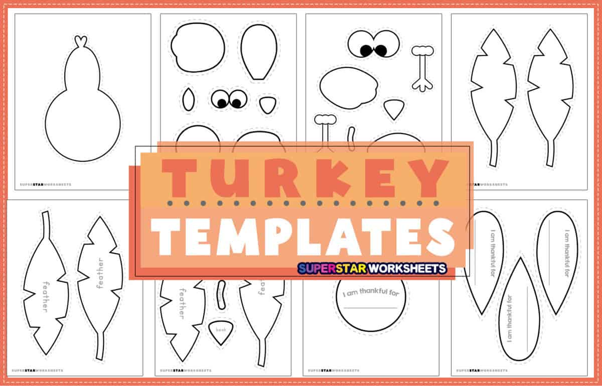 Turkey Templates (Free Printables) - Superstar Worksheets with regard to Turkey Wing Template