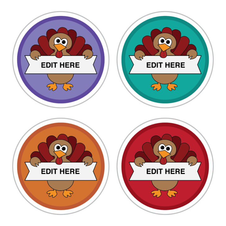Turkey Name Tag Template Turkey Name Tag Template