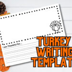Turkey Writing Template, Thanksgiving Writing Template, Fall Throughout Turkey Writing Paper Template