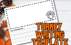 Turkey Writing Template, Thanksgiving Writing Template, Fall throughout Turkey Writing Paper Template
