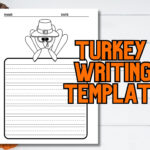 Turkey Writing Template, Thanksgiving Writing Template, Fall With Regard To Turkey Writing Template Free