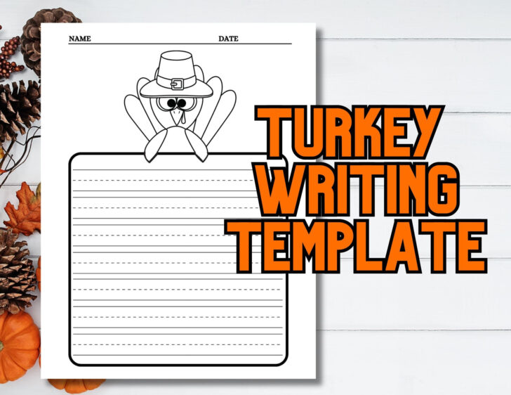 Turkey Writing Template Free Turkey Writing Template Free
