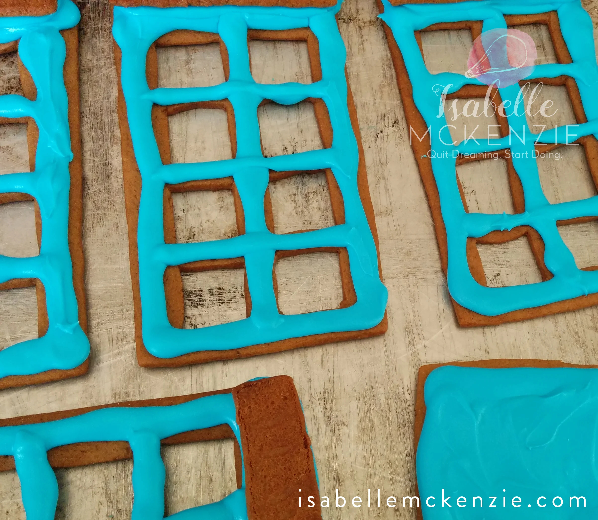 Tutorial: Diy Doctor Who Tardis Gingerbread House — Isabelle Mckenzie in Tardis Gingerbread House Template