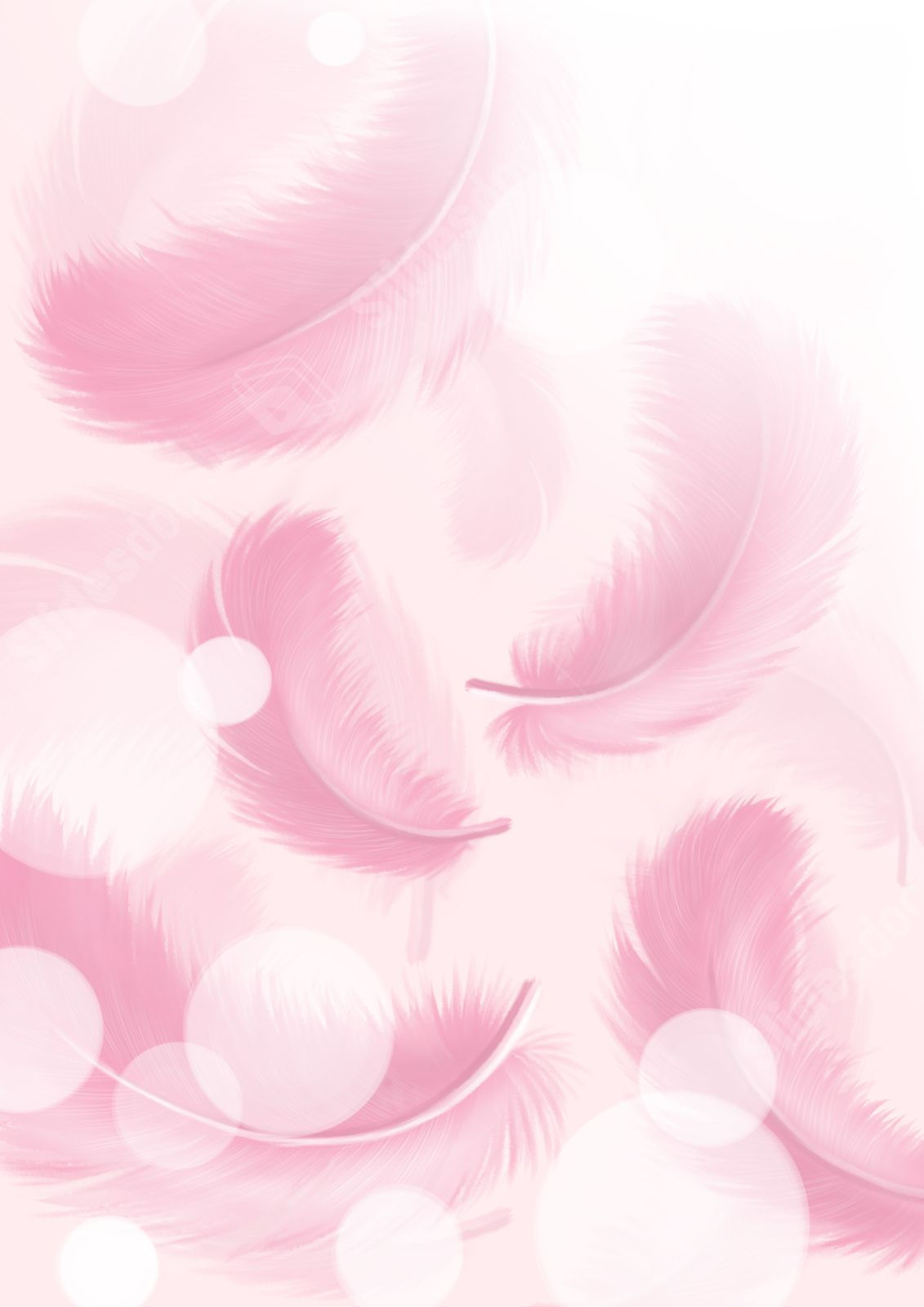 Watercolor Falling Feathers Page Border And Printable Background for Falling Feather Template