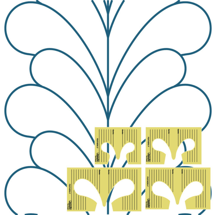 6 Inch Feather Template