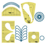 Westalee Design Meadow Dance Feather Focus Template Set – Sale Throughout How Do Sew A Feather Ruler Template