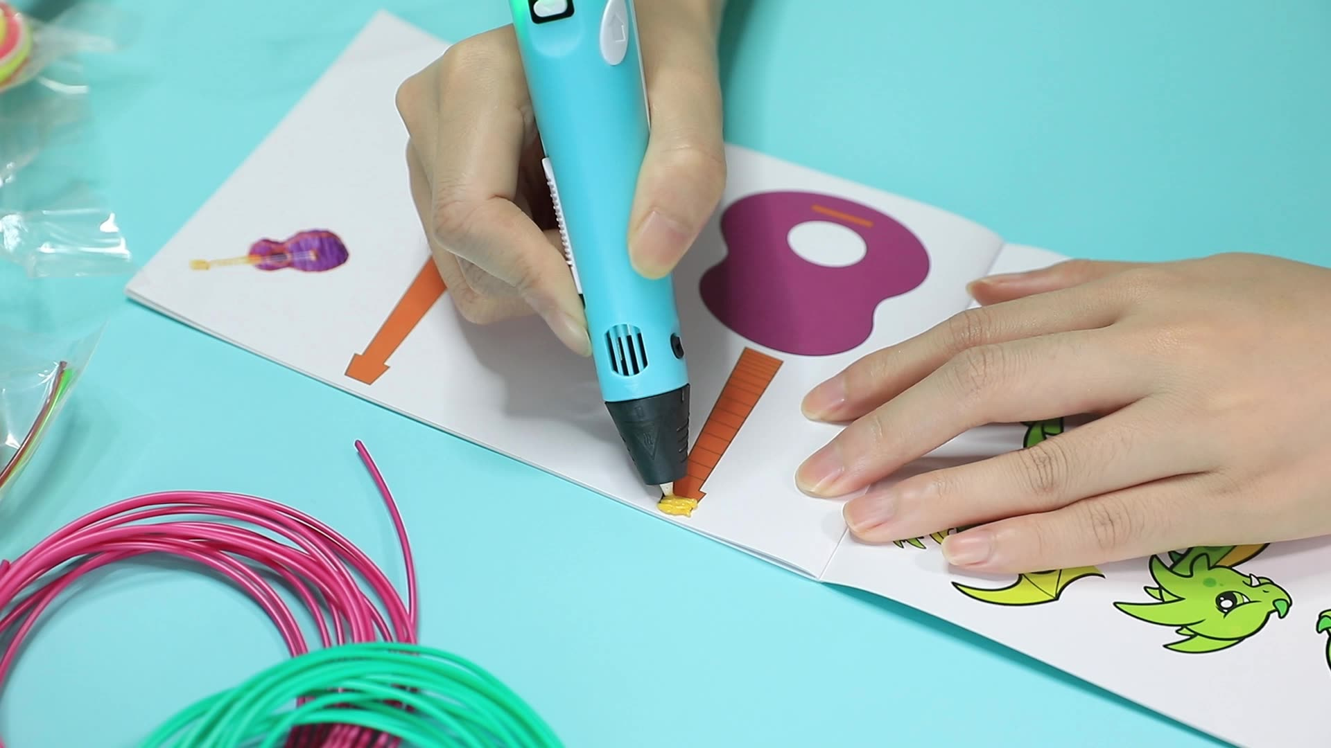 Wholesale 3D Pen With Dragon Design Feather Body Type Made Of Durable  Plastic How To Use Promotional Item inside 3d Pen Template Feather