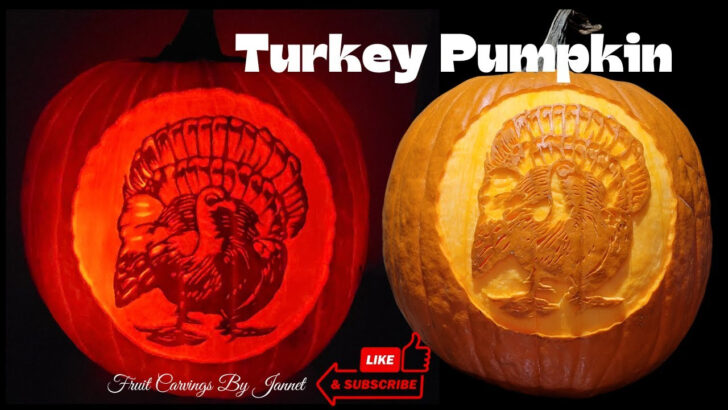 Turkey Template For Pumpkin Carving