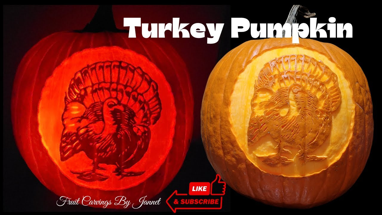 Wow Your Guests With This Festive Turkey Pumpkin Carving Tutorial For  Thanksgiving! regarding Turkey Pumpkin Carving Templates