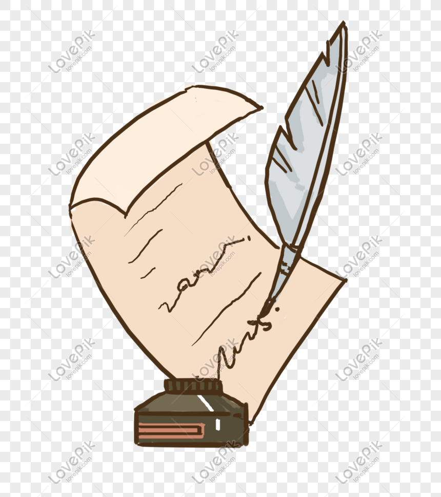 Write A Feather Pen And Ink, Letter, Ink, Feather Pen Png Image in Feather Letter Writing Template