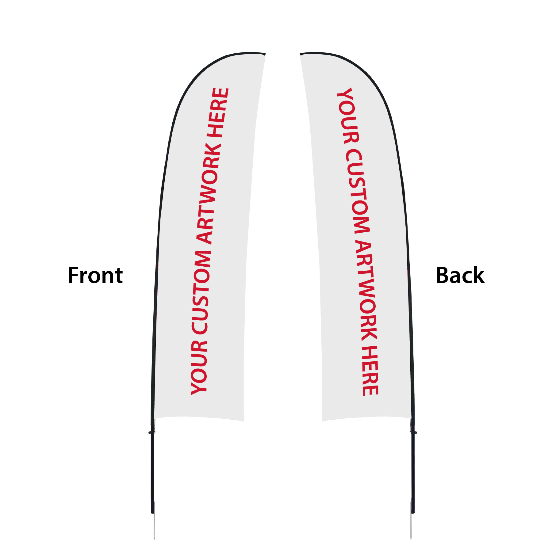 Zoom Flex Flag (Rts5205) regarding Zoom 3 Feather Flag Template