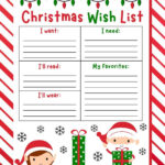 10 Free Christmas Wish List Printables For Kids   Prudent Penny Within Christmas List Template Free
