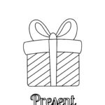 10 Printable Christmas Coloring Pages   Etsy Ireland In Christmas Present Template To Colour