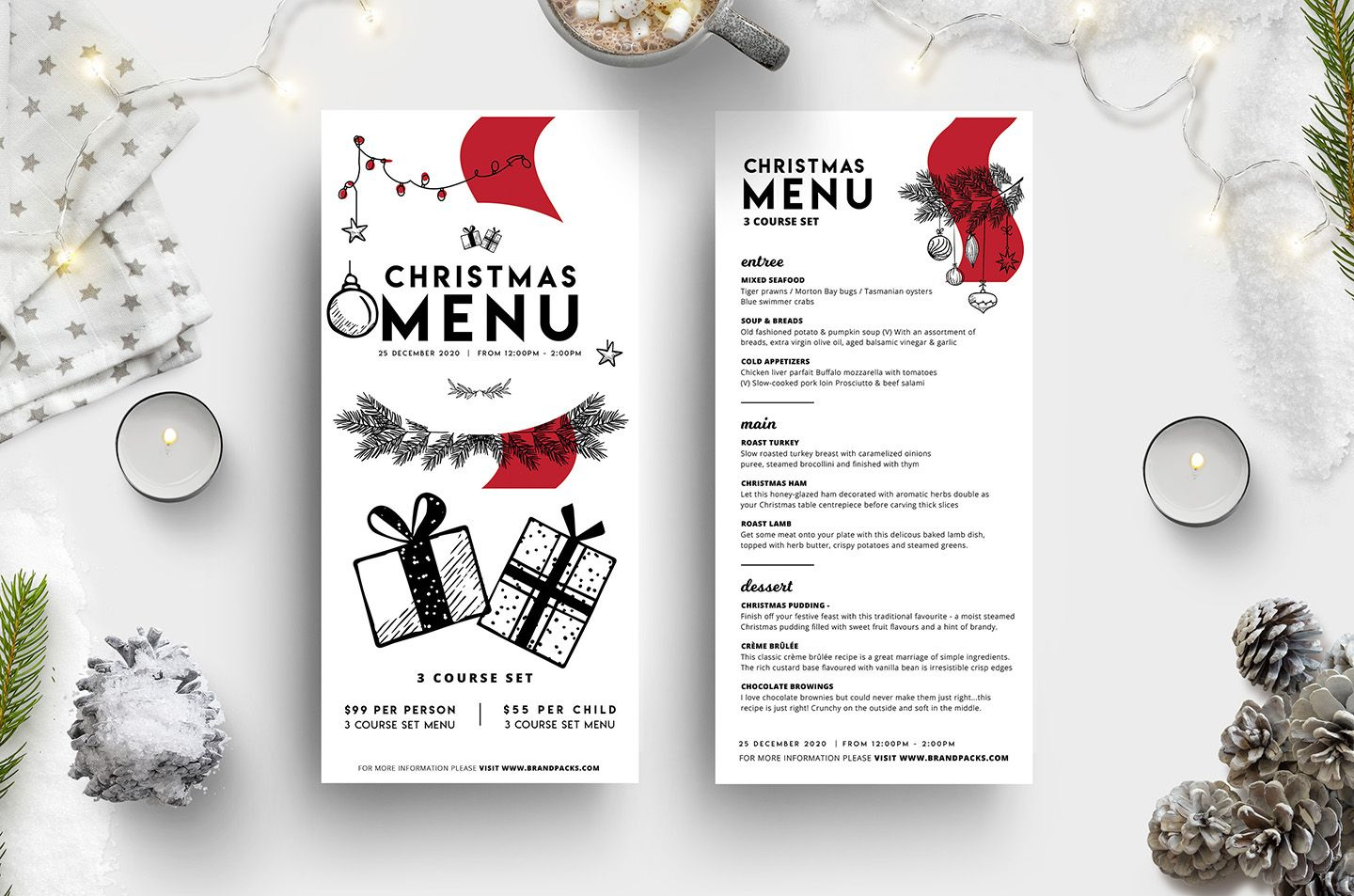 11 Christmas Menu Templates Ideas | Menu Layout, Christmas Menu for Christmas Menu Template Ideas