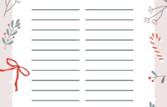 12 Free Christmas Wish List Printable Templates in Christmas List 2025 Template