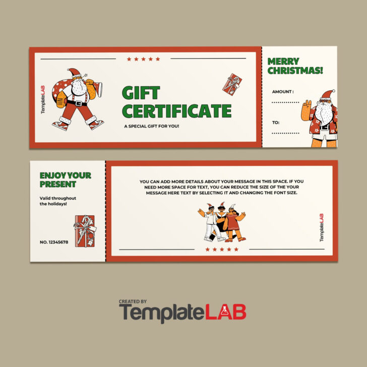 Christmas Present Certificate Template