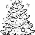 13 Free Printable Christmas Tree Coloring Pages Inside Christmas Tree Coloring Template