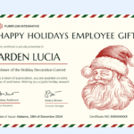 15 Christmas Gift Certificate Templates To Download For Free Intended For Christmas Themed Certificate Template