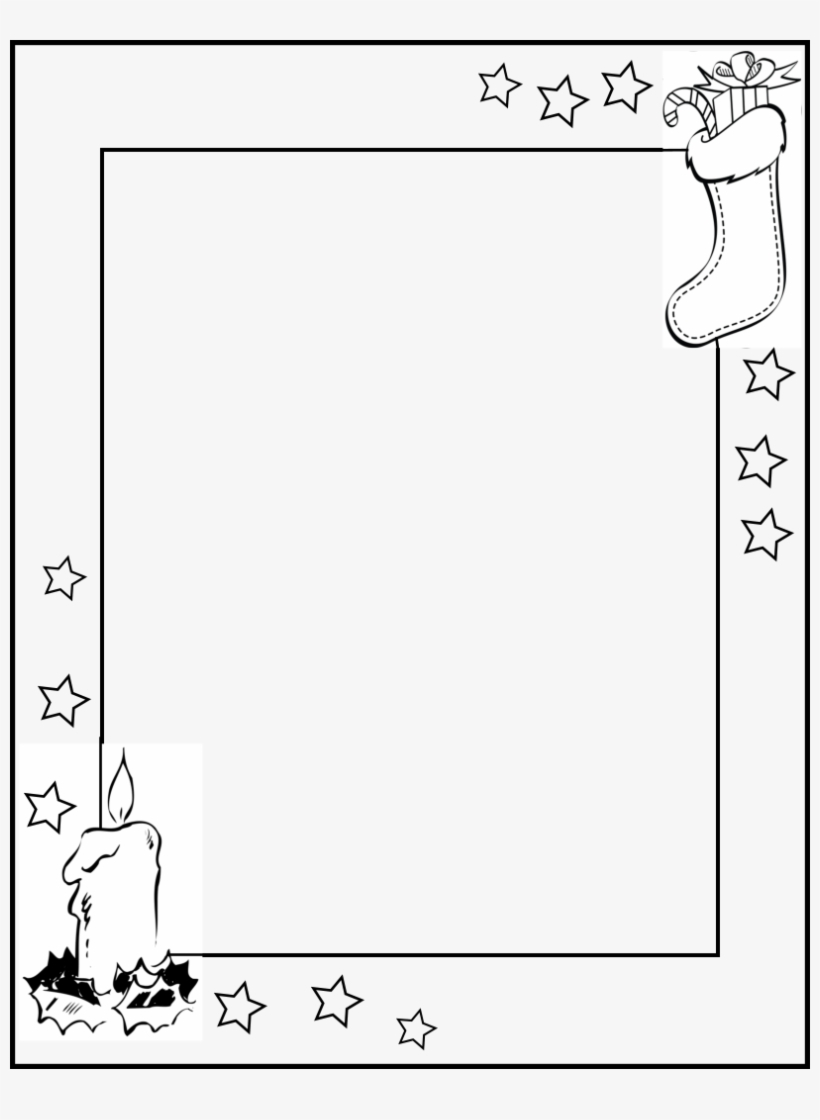 16 Free Letter To Santa Templates For Kids - Christmas Page pertaining to Christmas Letter Template Black And White