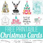 160 Free Printable Christmas Cards For 2025 Inside Christmas Postcard Free Template