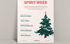18 Free Christmas Flyer Templates [Word, Pdf, Psd] for Christmas Spirit Week Flyer Template Free