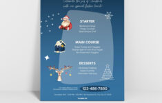 18 Free Christmas Flyer Templates [Word, Pdf, Psd] in Christmas Lunch Poster Template Free