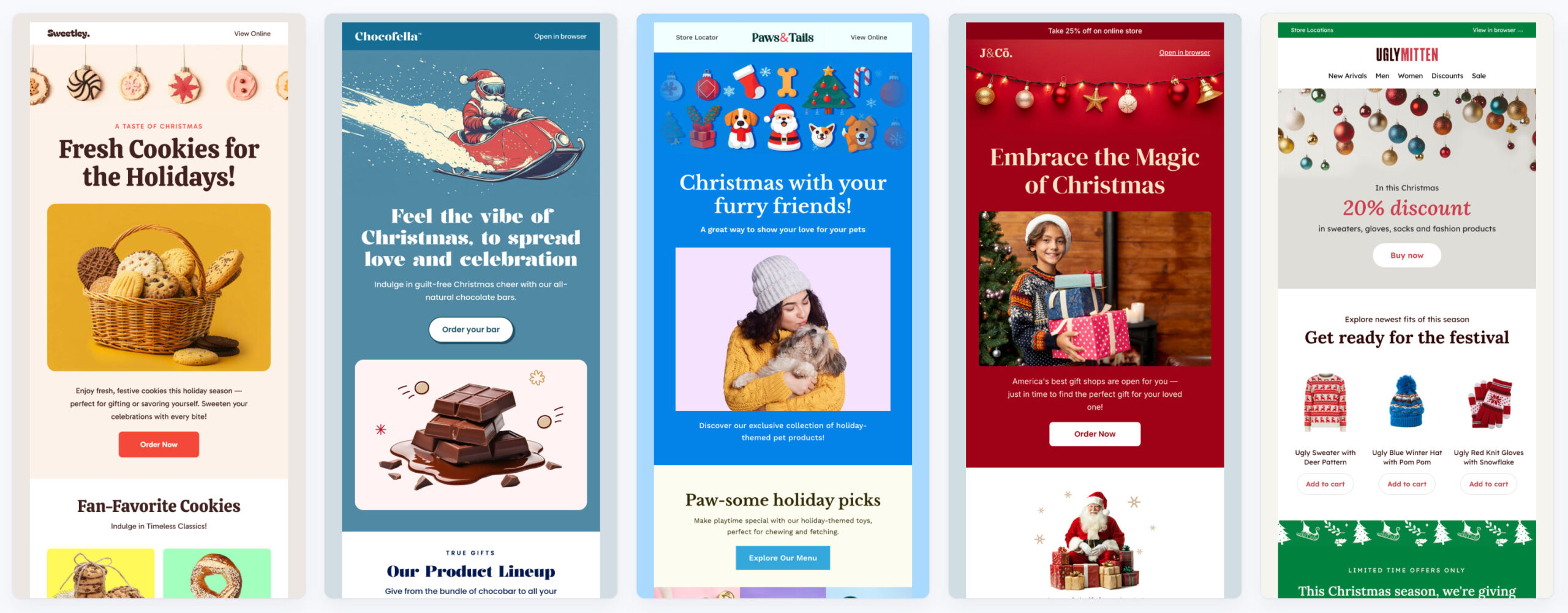 20+ Christmas Newsletter Examples And High-Converting Ideas with Christmas Promotion Email Template
