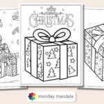 20 Christmas Present Coloring Pages (Free Pdf Printables) For Christmas Present Template To Colour