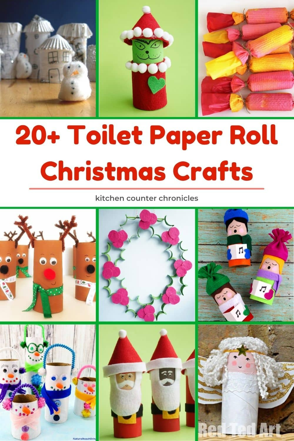 20+ Creative Toilet Paper Roll Christmas Crafts To Make within Christmas Toilet Paper Roll Crafts Template