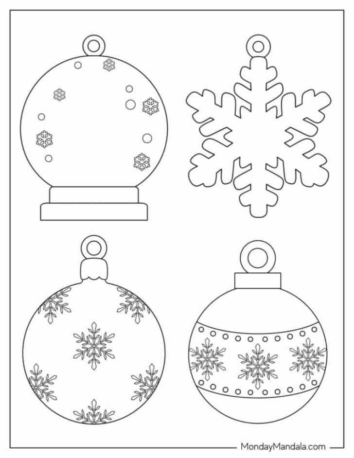 Christmas Ornament Writing Template