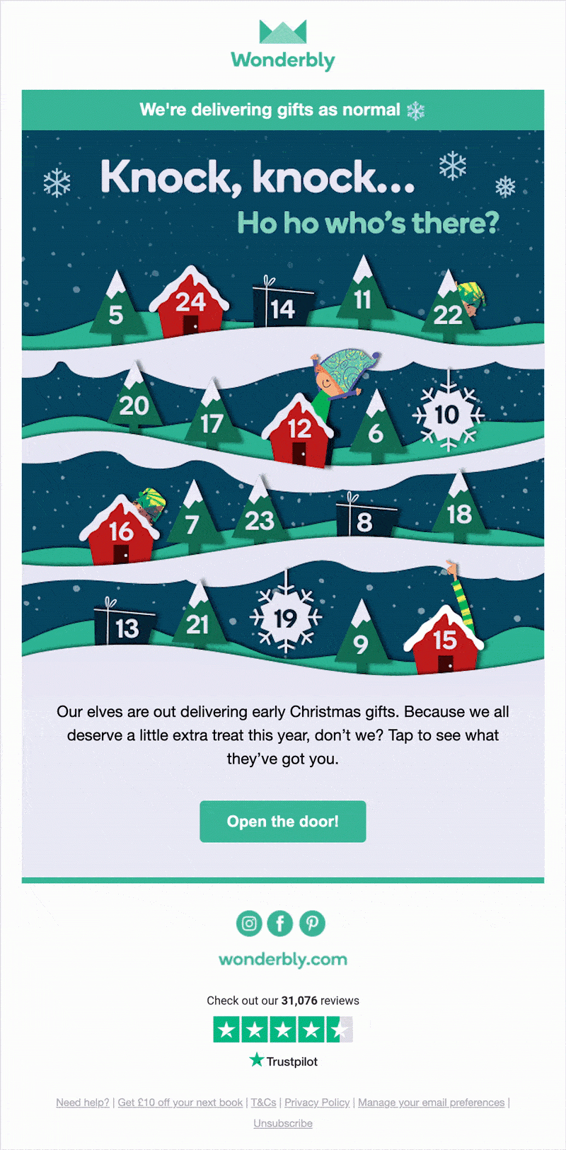 21 Christmas Email Examples + Holiday Campaign Guide - Mailerlite intended for Christmas Promotion Email Template