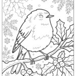 23 Robin Coloring Pages (Free Pdf Printables) With Regard To Christmas Robin Template Printable