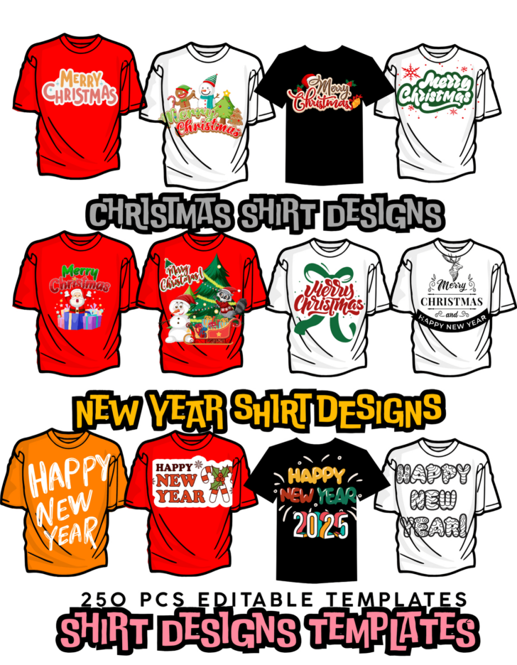 Christmas Shirt Design Template