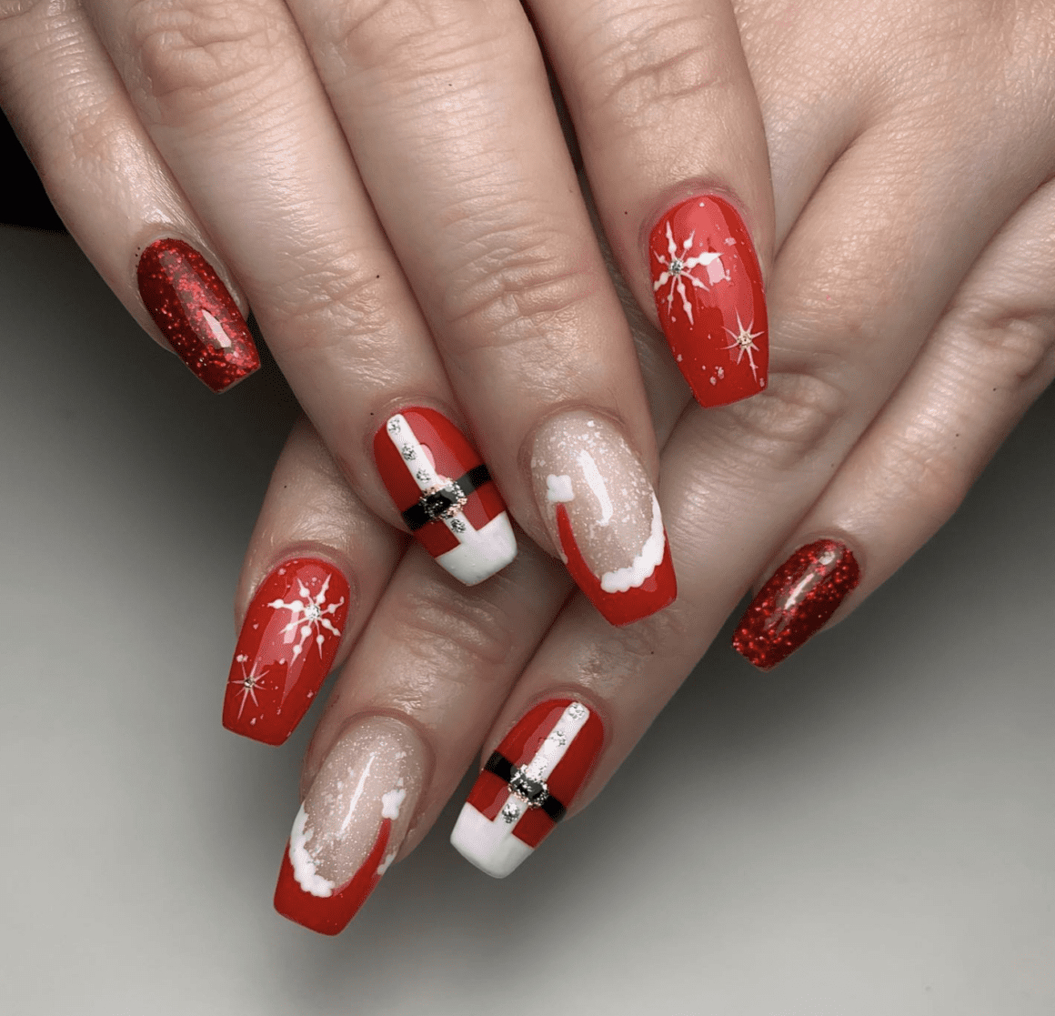 27 Christmas Nail Designs Red Chic Colors For The Holidays inside Christmas Nail Art Template