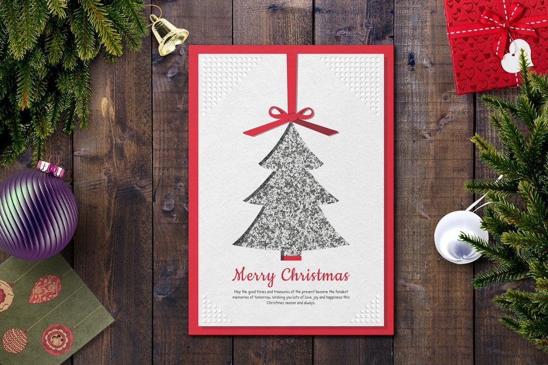 30+ Best Christmas Card Templates For Photoshop | Design Shack in Christmas Photo Card Template Photoshop
