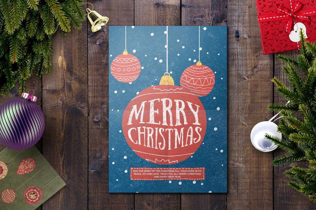 30+ Best Christmas Card Templates For Photoshop | Design Shack pertaining to Christmas Photo Card Template Photoshop